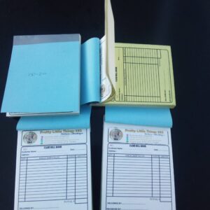 BILL BOOKS – 1/4 Size (Pack of 4 books )| CUSTOMIZABLE | Printed in Guyana